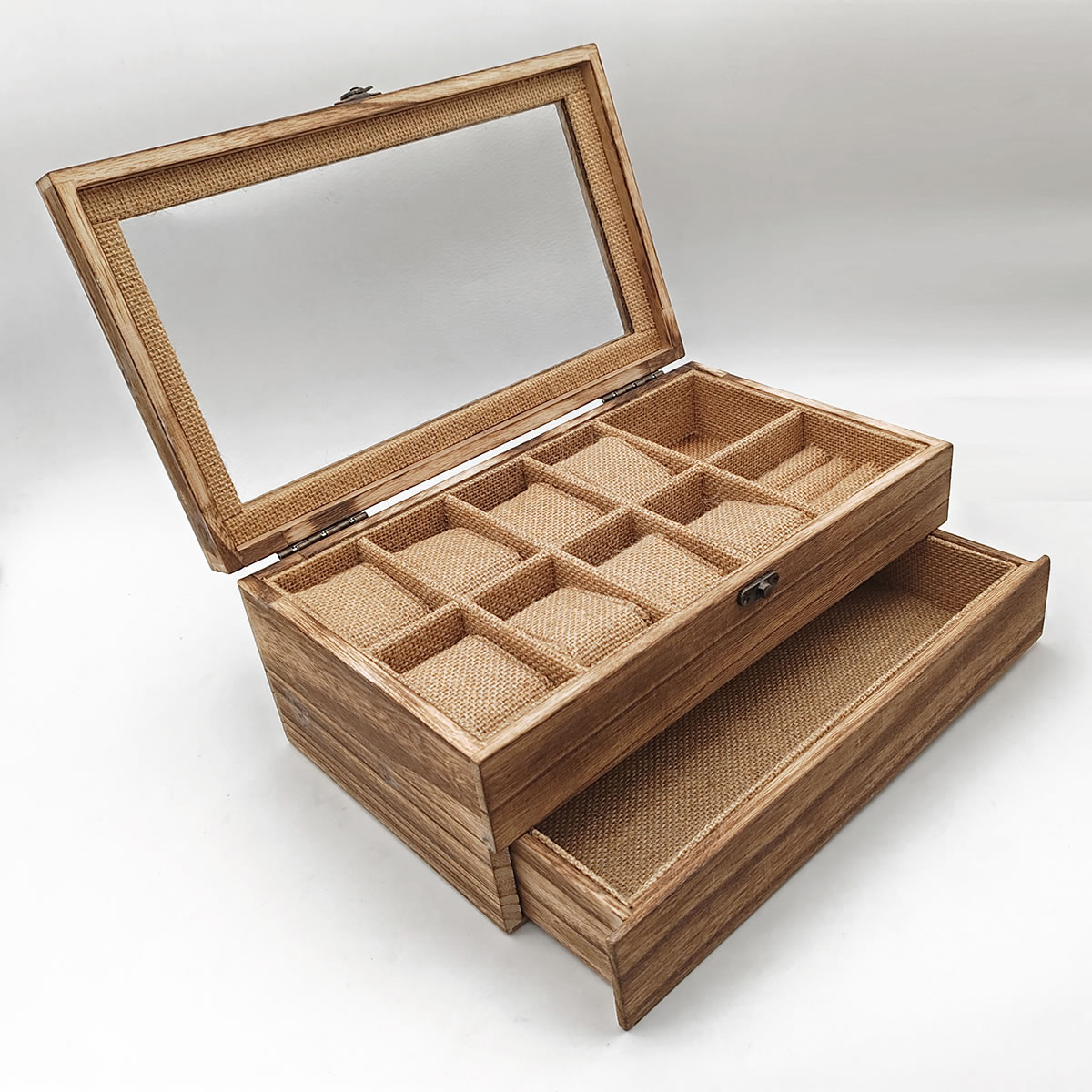 多功能珠寶首飾收納木盒