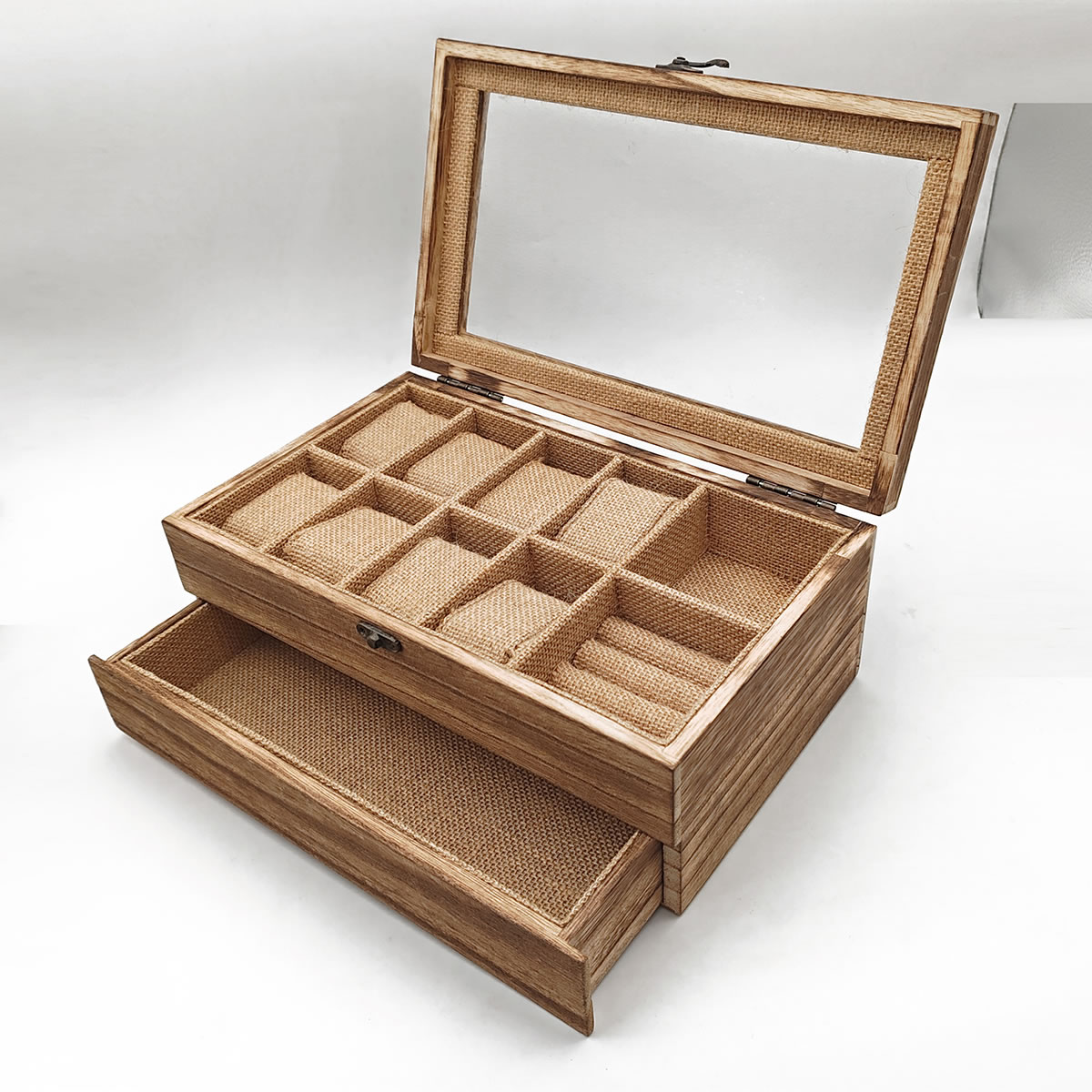 多功能珠寶首飾收納木盒